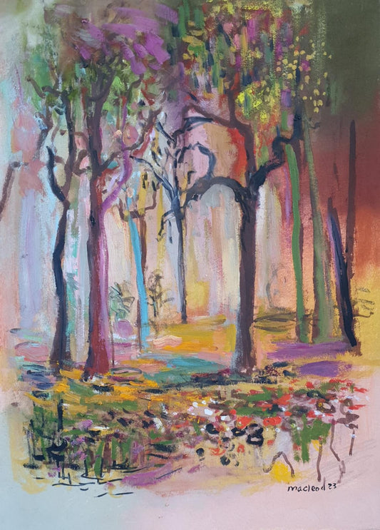 Deep Woods A2 print on canvas