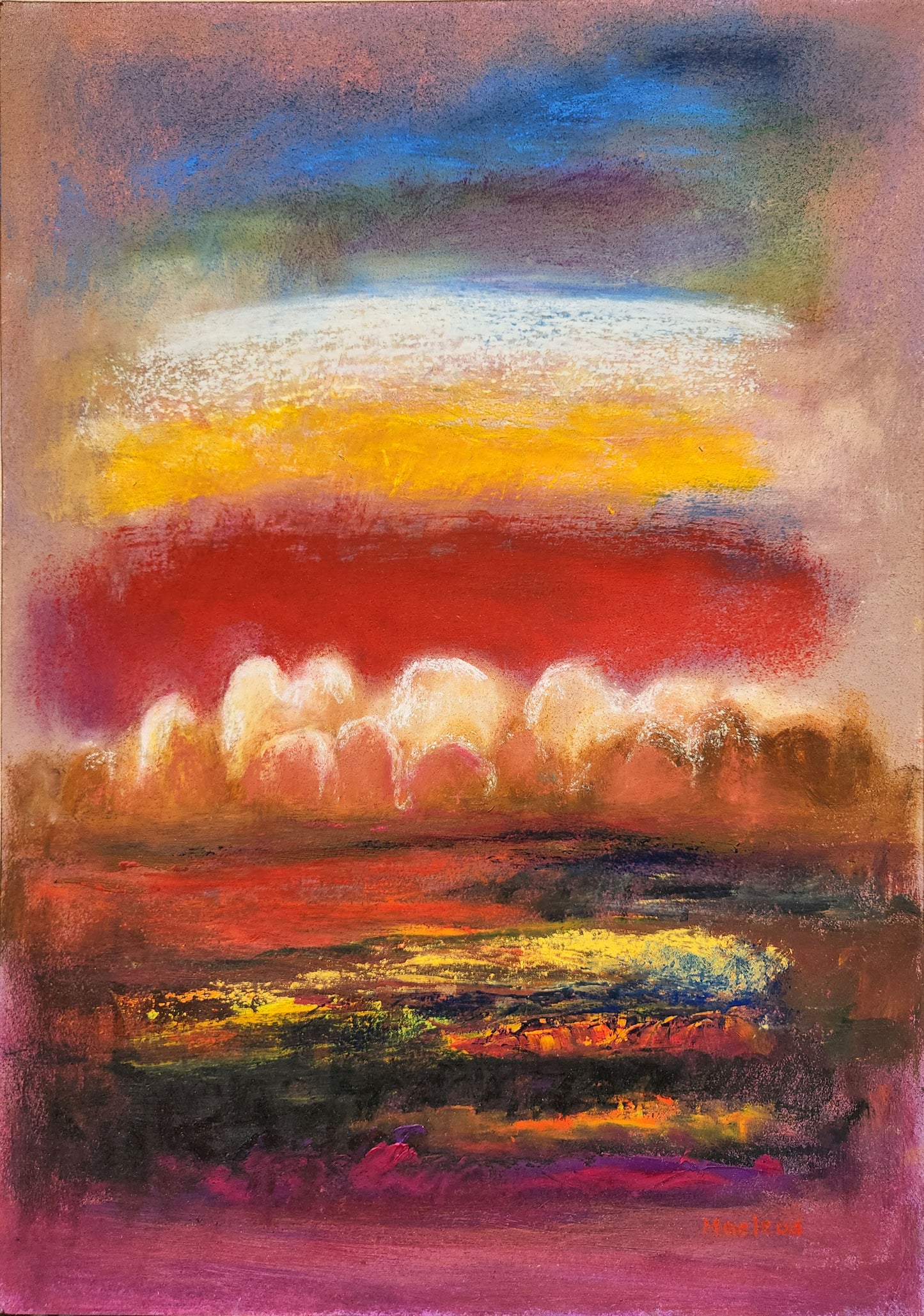 Ancient Sunburnt Land A3 print